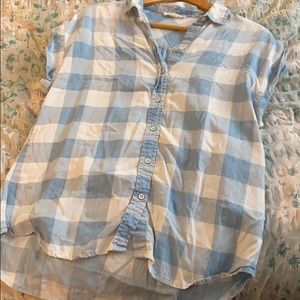 Light blue gingham Blouse